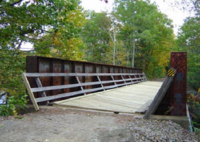 Newly decked bridge in October 2005